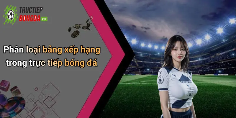 Phân loại bảng xếp hạng trong trực tiếp bóng đá