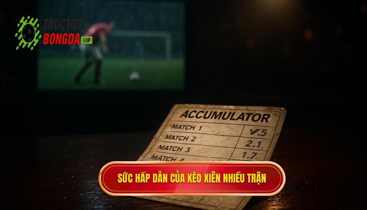 Bản chất và sức hấp dẫn của hình thức kèo xiên nhiều trận