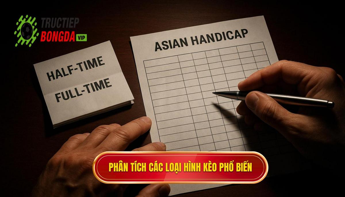Phân tích các loại hình kèo phổ biến khi thực hiện so sánh