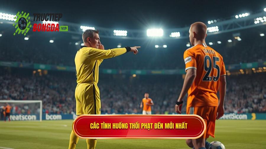 2. Các tình huống thổi phạt đền mới nhất