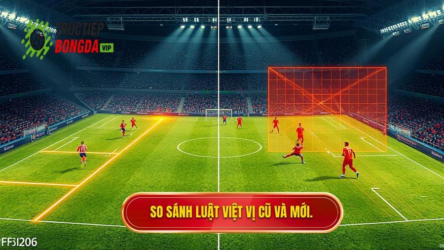 3. So sánh luật việt vị cũ và mới.
